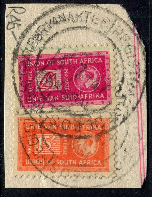 Union of SA -1943/46 - Used on Piece