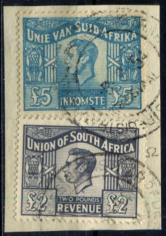 Union of SA - 1946/52 - Used on Piece