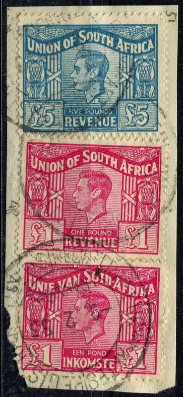 Union of SA - 1946/52 - Used on Piece