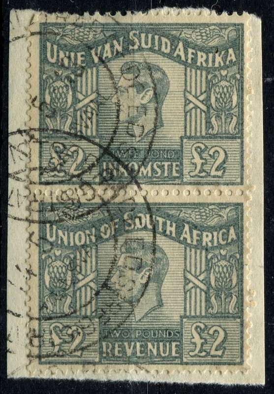 Union of SA - 1946/52 - Used on Piece