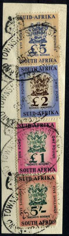 Union of SA - 1954/60 - Used on Piece