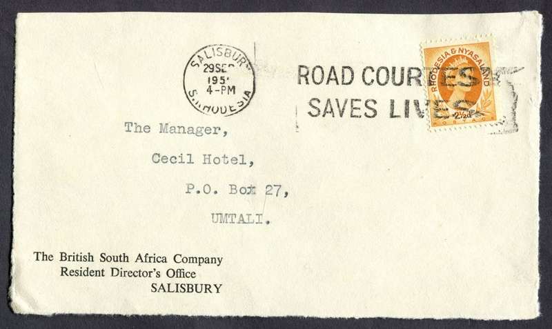 Rhodesia - Used on Piece - Front Part ONLY!