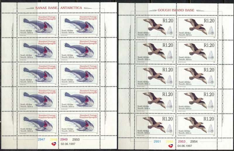 RSA - Set of 3 Full Sheet of 10 - 1997 - MNH