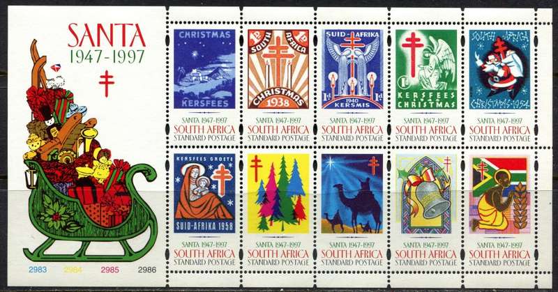 RSA - 1 Full Sheet of 10 - 1997 - MNH