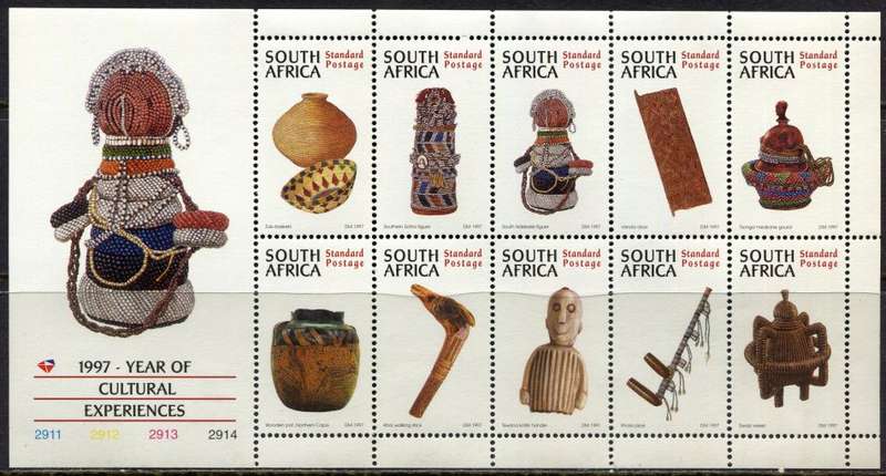 RSA - 1 Full Sheet of 10 - 1997 - MNH