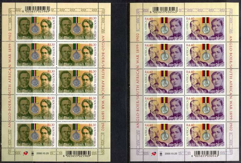 RSA - Set of 2 Full Sheets of 10 - 2000 - MNH