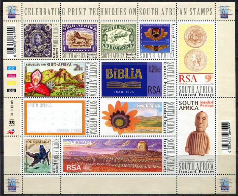 RSA - 1 Full Sheet of 12 - 2010 - MNH
