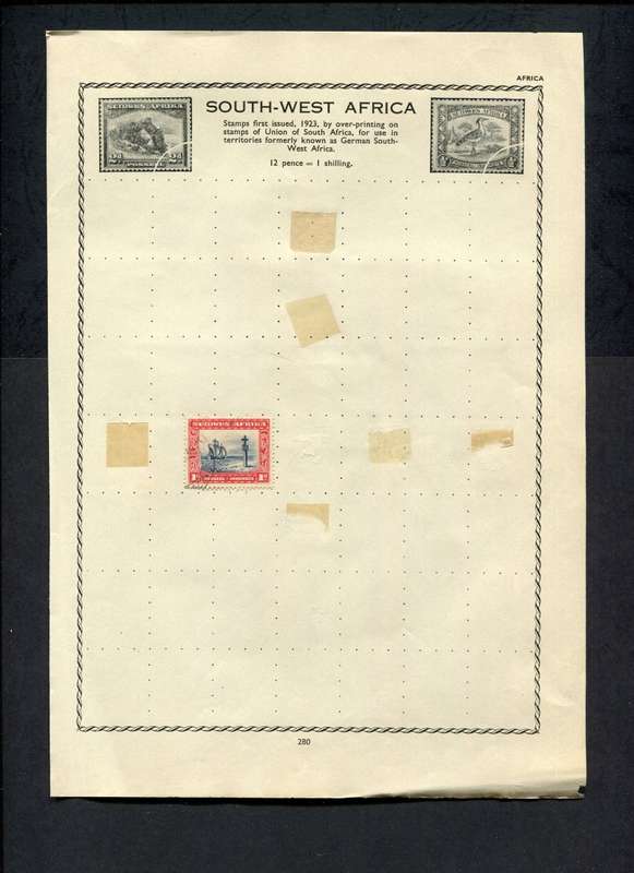 SWA - 1 Stamp Mounted on Old Album Page