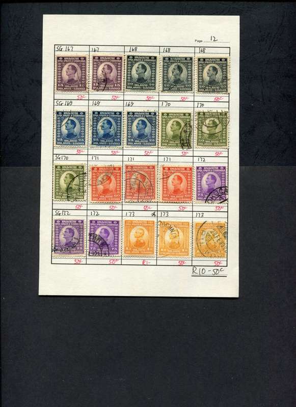 Yugoslavia - 20 Stamps Mounted (Hinged) on Approval Page