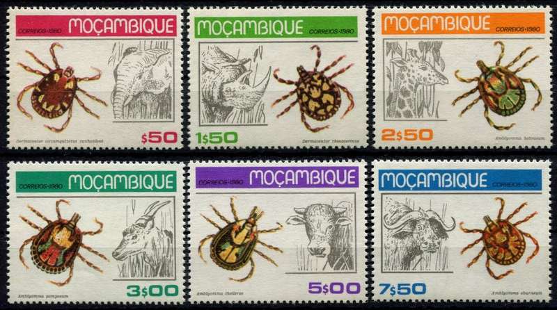 Mozambique - Ticks - 1980 - MNH