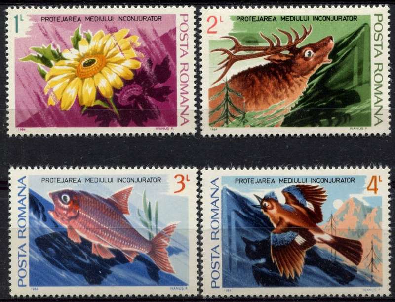 Romania - Fauna and Flora - 1984 - MNH