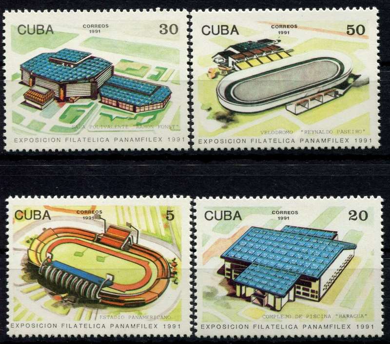Cuba - Buildings - 1991 - MNH