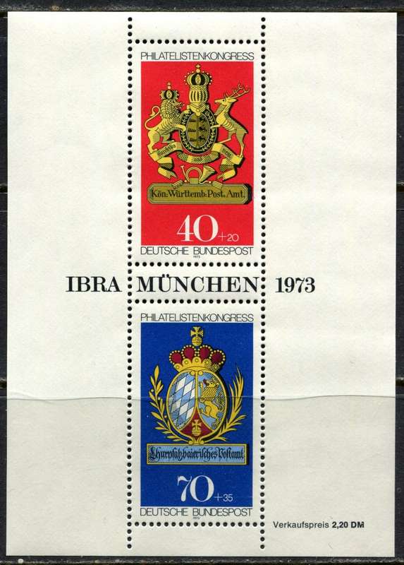 Germany Federal - Miniature Sheet - 1973 - MNH
