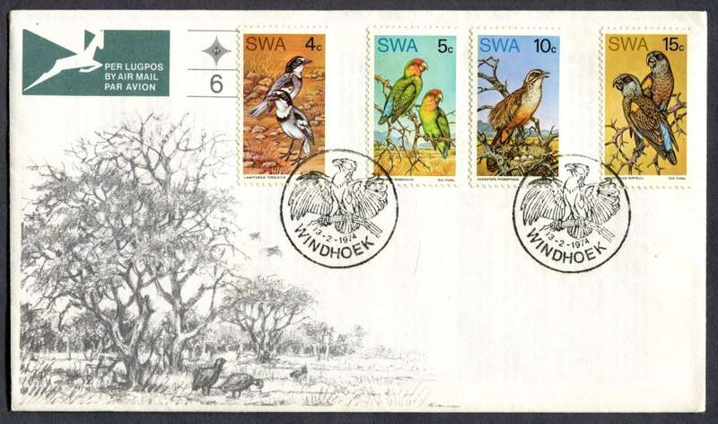 SWA - Birds - FDC No. 6 1974