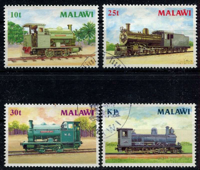 Malawi - Trains - 1987 - CTO - No Gum