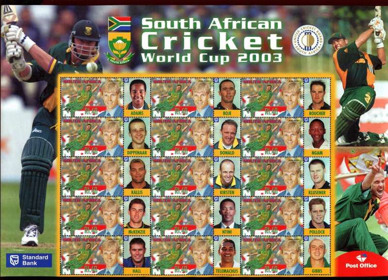 RSA - 1 Full Sheet of 15 - 2001 - MNH