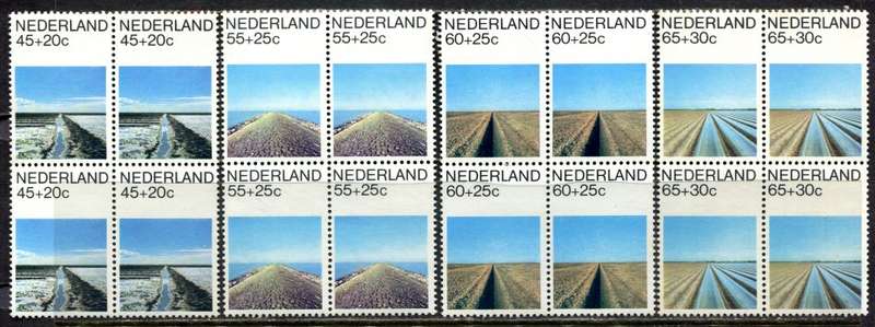 Netherlands - 4 Blocks of 4 - 1981 - MNH - Some Light Toning