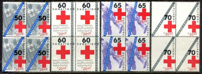 Netherlands - 4 Blocks of 4 - 1983 - MNH - Some Light Toning