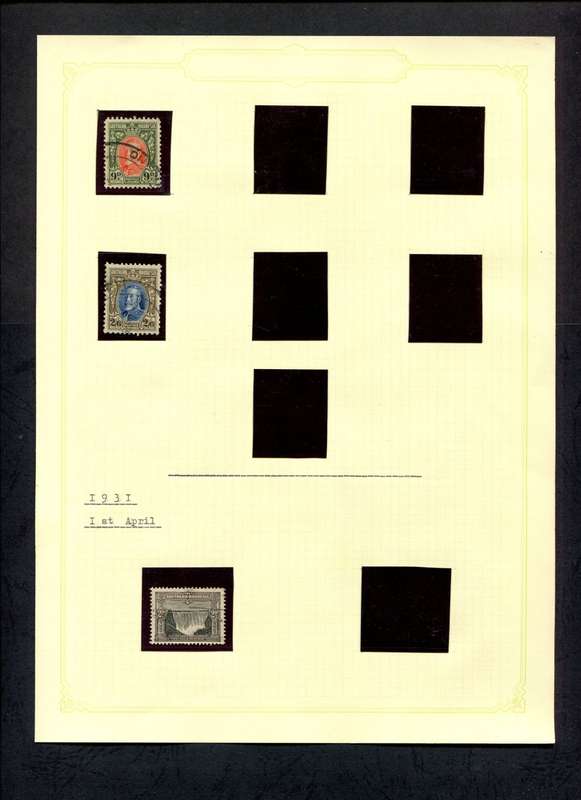 Southern Rhodesia - 3 Stamps Mounted (Hinged) On Old Album Page