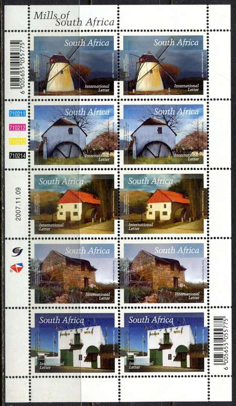 RSA - Sheet of 10 - 2007 - MNH