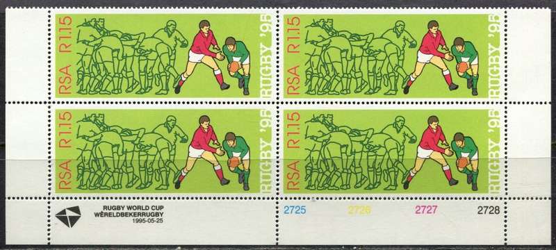 RSA - Control Block of 4 - 1995 - MNH