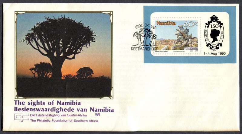 Namibia - Miniature Sheet FDC - 1990
