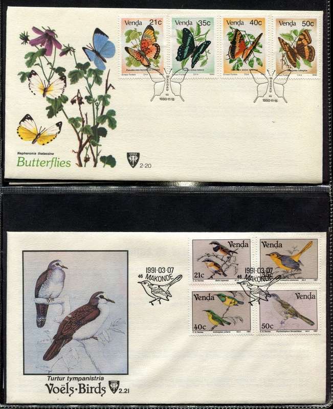 Venda - 4 Ring Binder With 56 FDC's - Not Complete Some Gaps