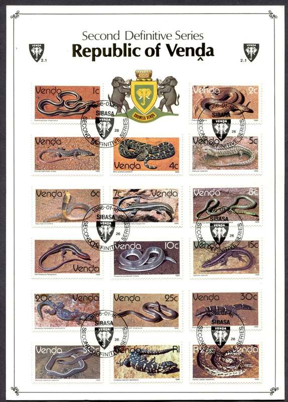 Venda - 4 Ring Binder With 56 FDC's - Not Complete Some Gaps