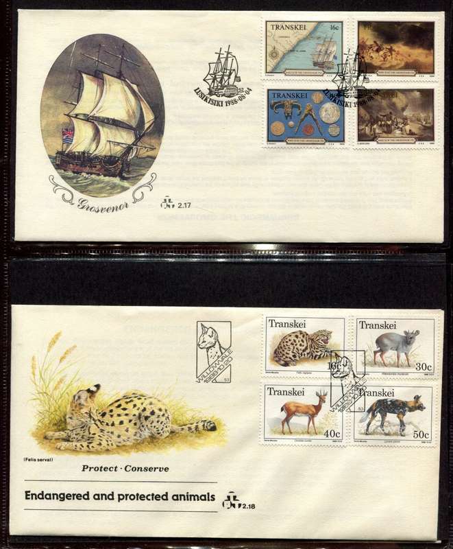 Transkei - 4 Ring Binder With 45 FDC's - Not Complete Some Gaps