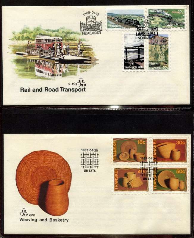 Transkei - 4 Ring Binder With 45 FDC's - Not Complete Some Gaps