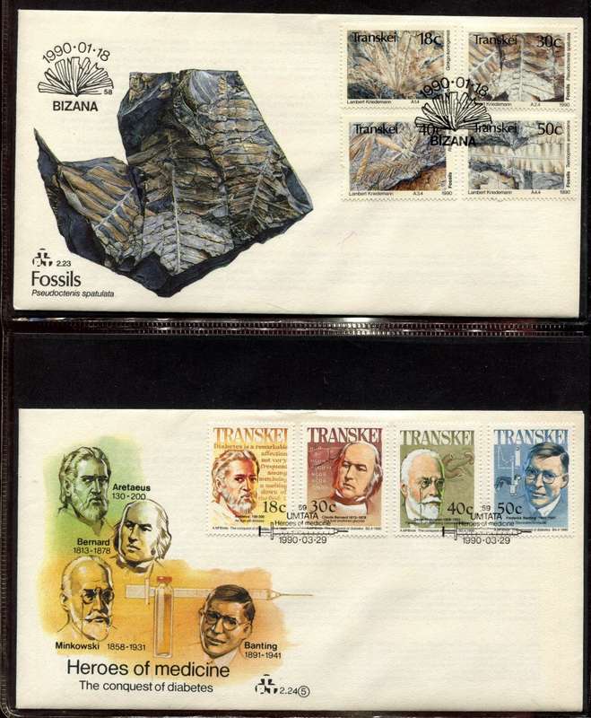Transkei - 4 Ring Binder With 45 FDC's - Not Complete Some Gaps