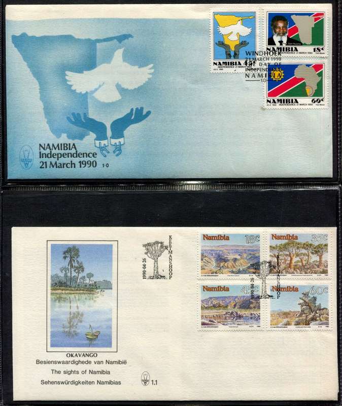 Namibia - 2 Ring Binder With 39 FDC's  - Not Complete Some Gaps