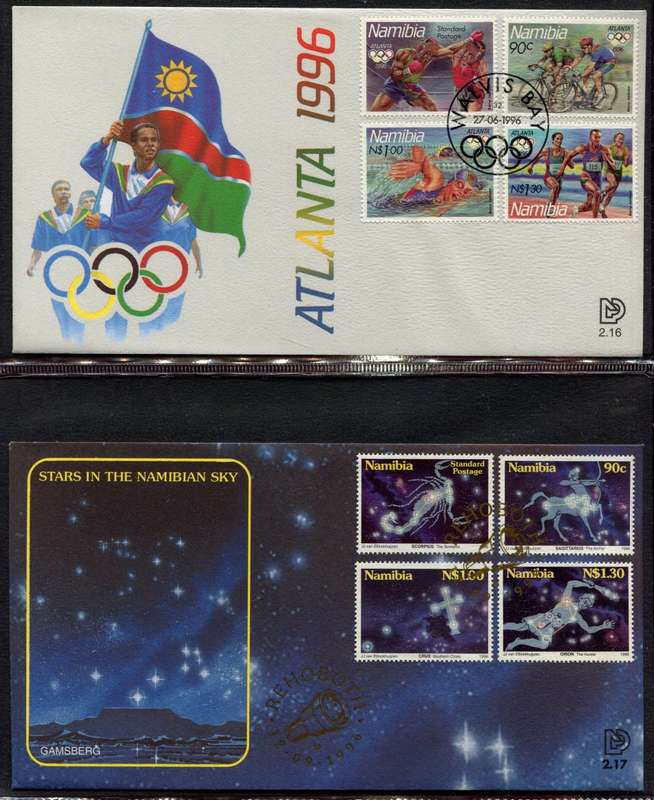 Namibia - 2 Ring Binder With 39 FDC's  - Not Complete Some Gaps