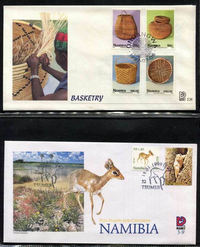 Namibia - 2 Ring Binder With 39 FDC's  - Not Complete Some Gaps
