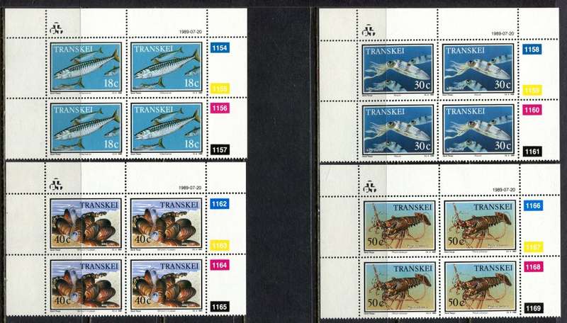Transkei - Set of 4 Control Blocks 4 - 1989 - MNH