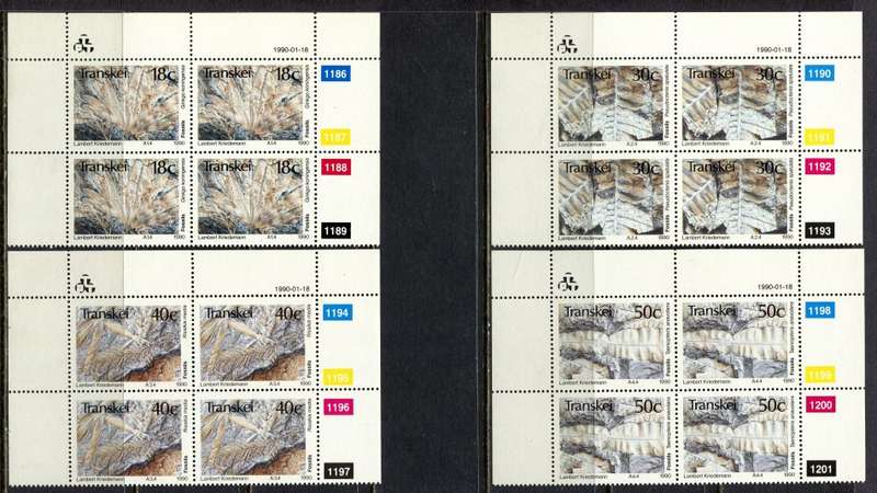Transkei - Set of 4 Control Blocks 4 - 1990 - MNH