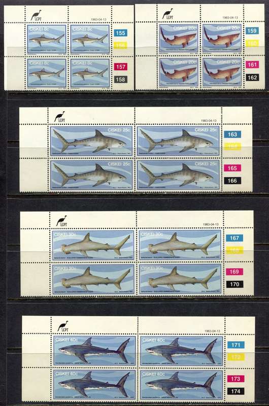Ciskei - Set of 5 Control Blocks 4 - 1983 - MNH