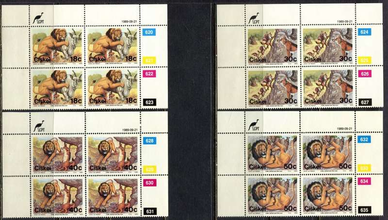 Ciskei - Set of 4 Control Blocks 4 - 1989 - MNH