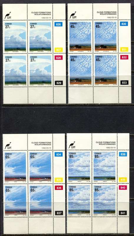 Ciskei - Set of 4 Control Blocks 4 - 1992 - MNH