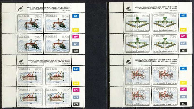 Ciskei - Set of 4 Control Blocks 4 - 1992 - MNH