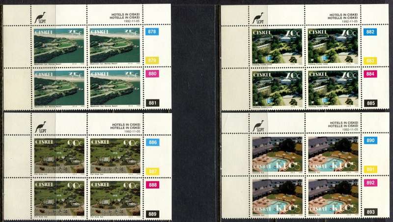 Ciskei - Set of 4 Control Blocks 4 - 1992 - MNH