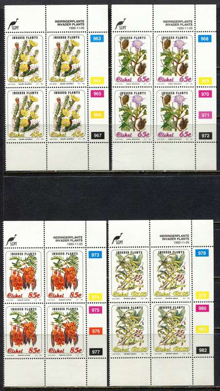 Ciskei - Set of 4 Control Blocks 4 - 1993 - MNH