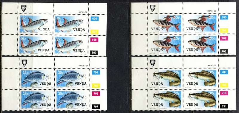 Venda - Set of 4 Control Blocks 4 - 1987 - MNH