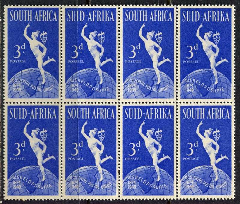 Union of SA  - Block of 8 - MNH