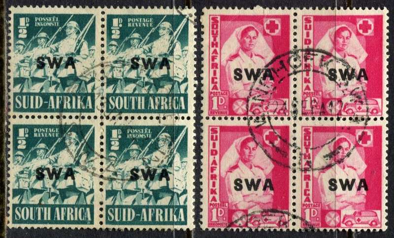 SWA - 2 Blocks of 4 - 19431/2 - Used