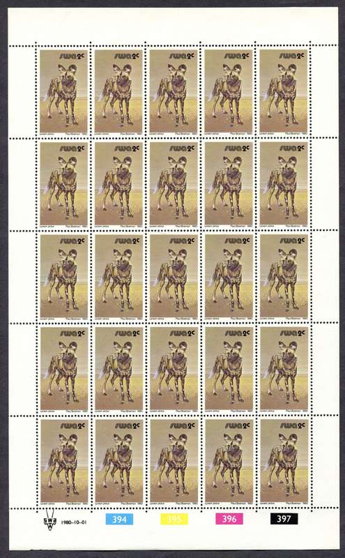 SWA  - 8 Full Sheets of 25 - Original Printing - 1980 - MNH