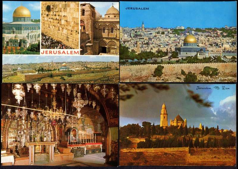 Jerusalem 8 Unused Post Cards