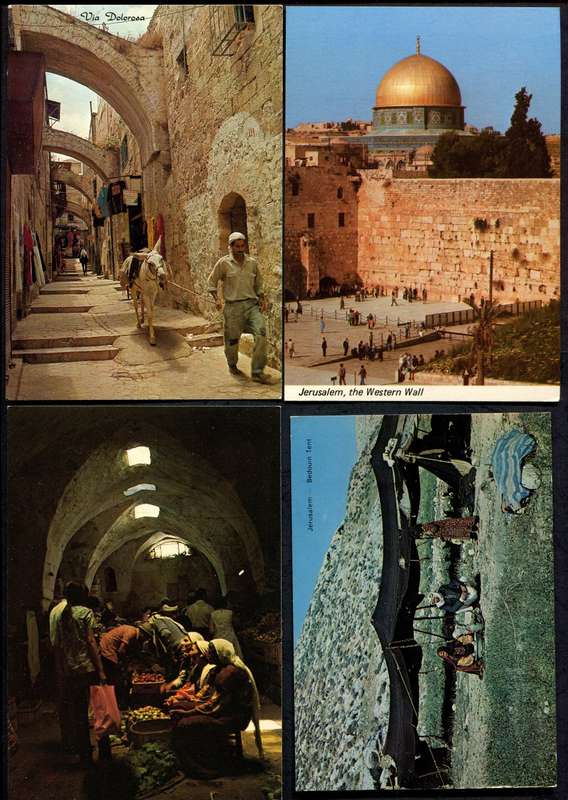 Jerusalem 8 Unused Post Cards