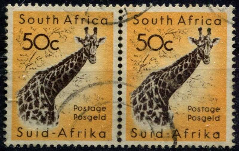 Union of SA  - 50c  Pair - 1961  - Used