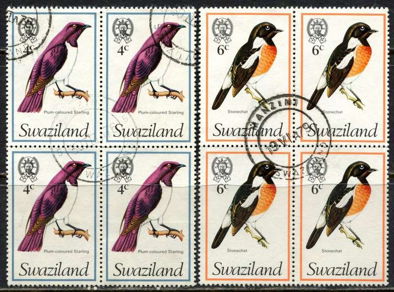 Swaziland -  2 Blocks of 4 - 1976 - Used